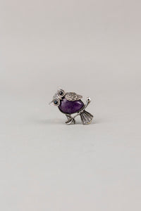 Amethyst Owl Wealth Totem